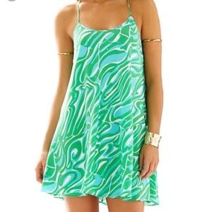 Lilly Pulitzer Maisy 100% Silk Slip Dress - Size L